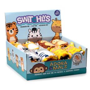 Switchlys Adoramals Zebra/Giraff Tiger/Apa Vattenorm Leksak