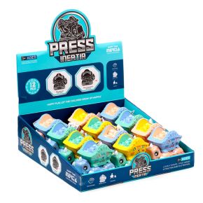 Press and Go Dinosaurie Bygglastbil