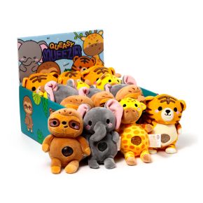 Queasy Squeezies Adoramals Zoo Mix #2 Formad Plysch Klämmig Leksak