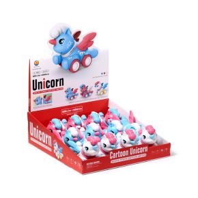Press & Go Enhörning med Vingar Actionleksak