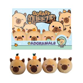 Queasy Squeezies Adoramals Capybara Plysch Klämmig Leksak