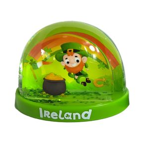 Luck of the Irish Irland Medium Glitter Snöglob