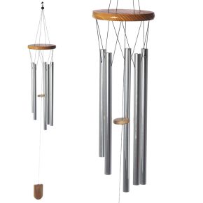 Vindflöjel i Trä med metalll Rör 88cm