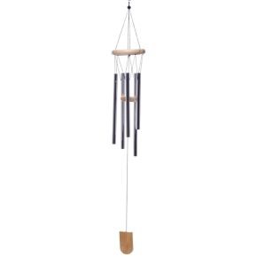 Vindflöjel i Trä med metalll Rör 58cm