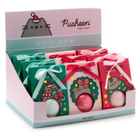 Jul Pusheen Katt Badbomb i Presentlåda