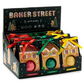 Jul Gingerbread Lane Pepparkaka Badbomb i Presentlåda