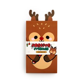 Jul Festive Friends Rudolf Flip Open Format Anteckningsblock