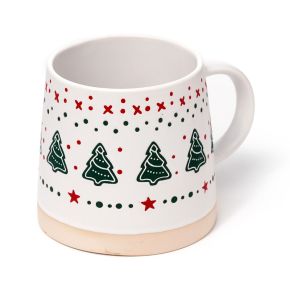Julgran Mugg i Stengods