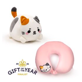 Swapseazzz Adoramals Katt 2-i-1 Plysch Resekudde & Leksak