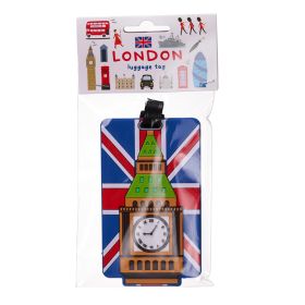PVC Bagagelapp - London Unionflagga Big Ben PVC Bagagelapp - London Unionflagga Big Ben