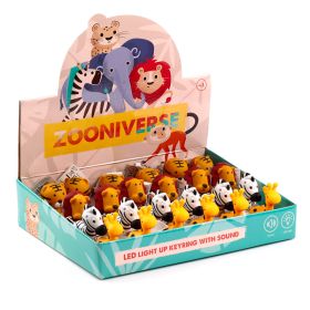 Zoo LED Nyckelring med Ljud