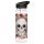 Återanvändbar 550ml Vattenflaska i Plast - Union Jack Skulls and Roses