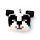 Relaxeazzz Minecraft Panda Formad Plysch Resekudde & Ögonmask