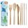 Splosh Sealife 6-Pack Bestick-Set i 100% Naturlig Bambu i Tyghållare