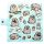 Pusheen the Cat Foodie 6-Pack Bestick-Set i 100% Naturlig Bambu med Tyghållare