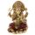 Guld & Röd Ganesh Staty 16cm