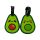 Foodiemals Avokado PVC Bagagelapp 2-Pack