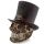 Steampunk Stil Dödskalle med Top Hat