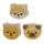 Mops, Katt, Shibu Inu 3-Pack Suddgummiset