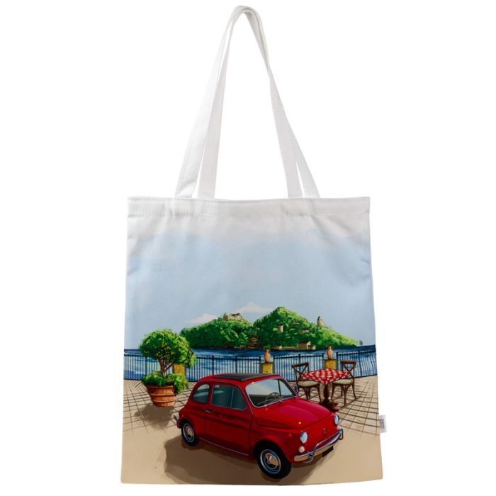 Fiat 500 Riviera Återanvändbar Tote Shoppingväska