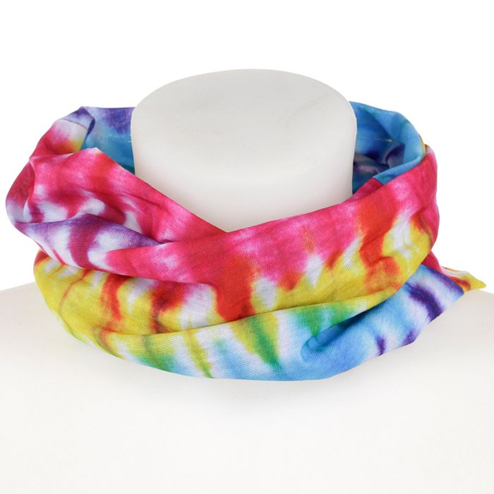 Regnbåge Tie Dye Halsvärmare Tubhalsduk