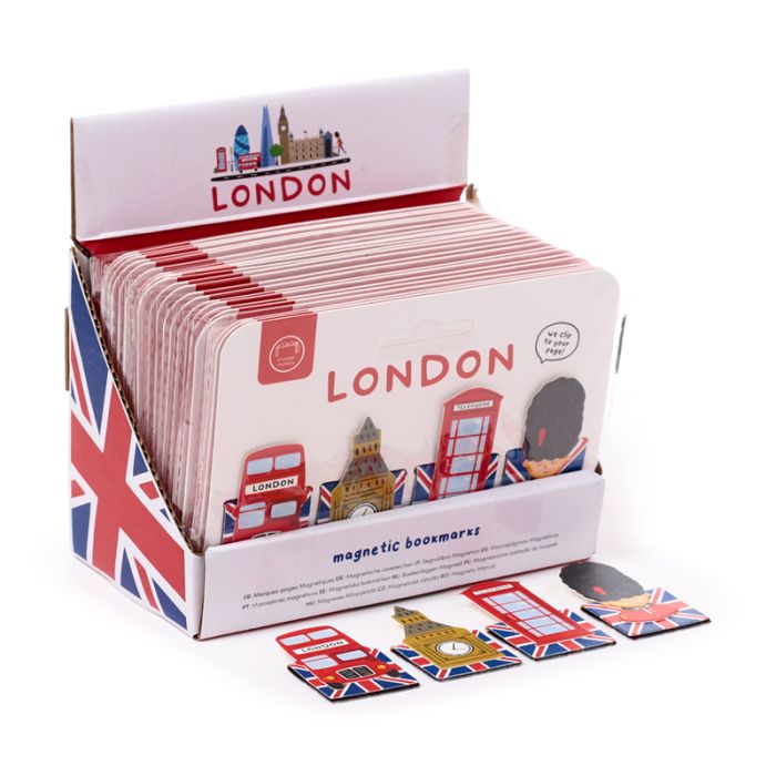 London Souvenir Format Magnetiskt Bokmärke-Set