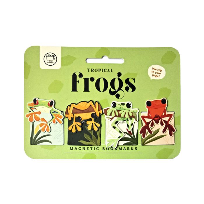 Tropical Frogs Groda Magnetiskt Bokmärke-Set
