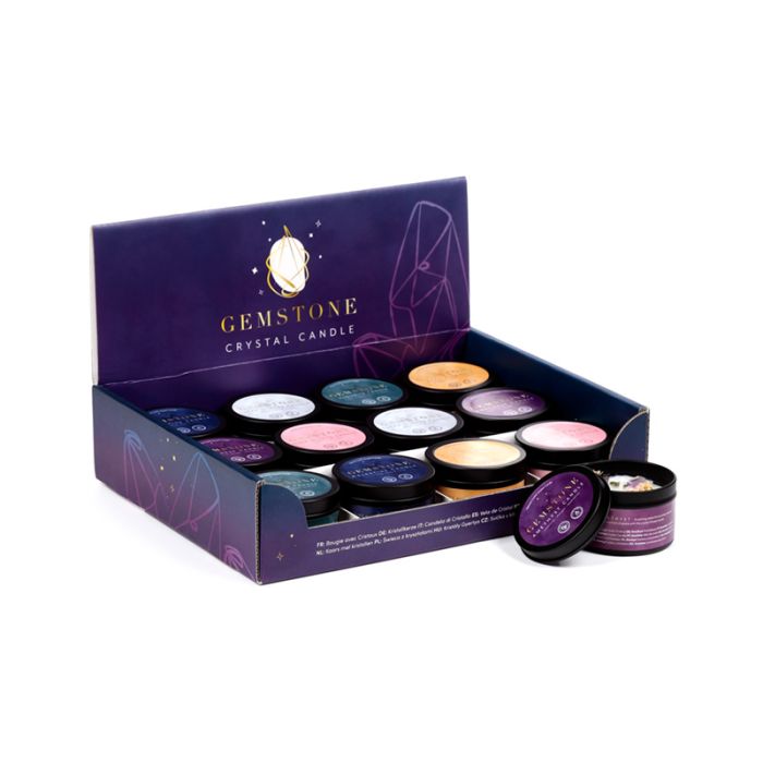 Ädelsten Kristall Sojavaxljus i Burk