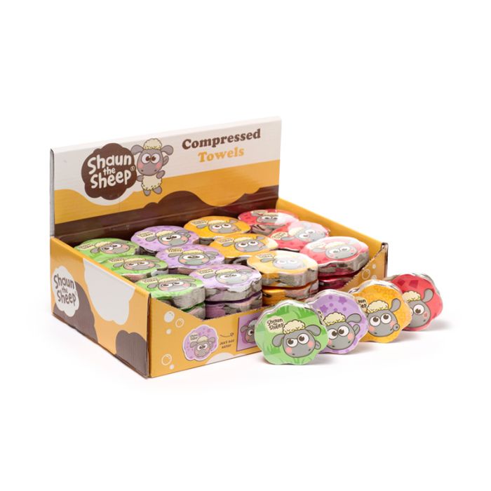 Kawaii Söt Shaun the Sheep Komprimerad Resehandduk