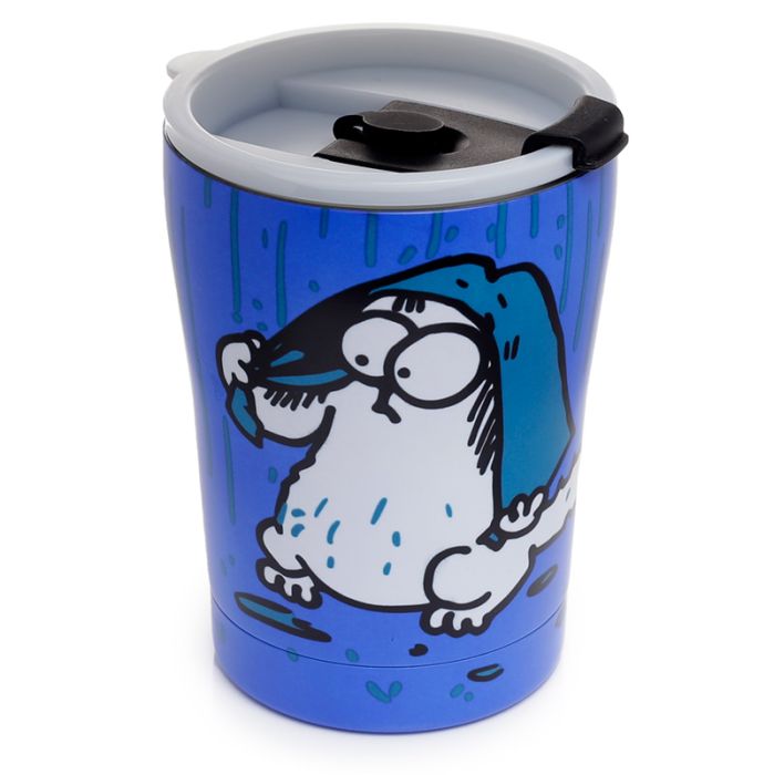 Simon's Cat Återanvändbar Värmeisolerad Varm & Kall Mat & Dryckeskopp i Rostfritt Stål 300ml
