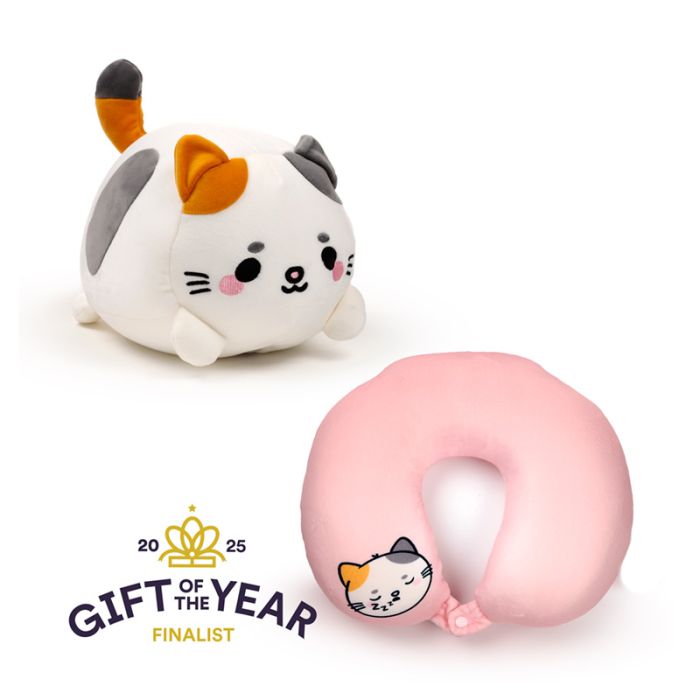 Swapseazzz Adoramals Katt 2-i-1 Plysch Resekudde & Leksak