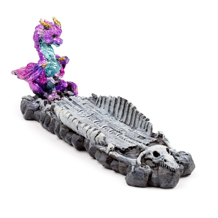 Elements Baby Dragon Drakskelett Rökelsehållare