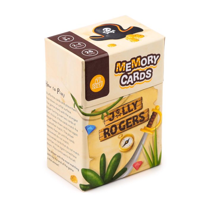 Jolly Rogers Pirater Memoryspel för Barn