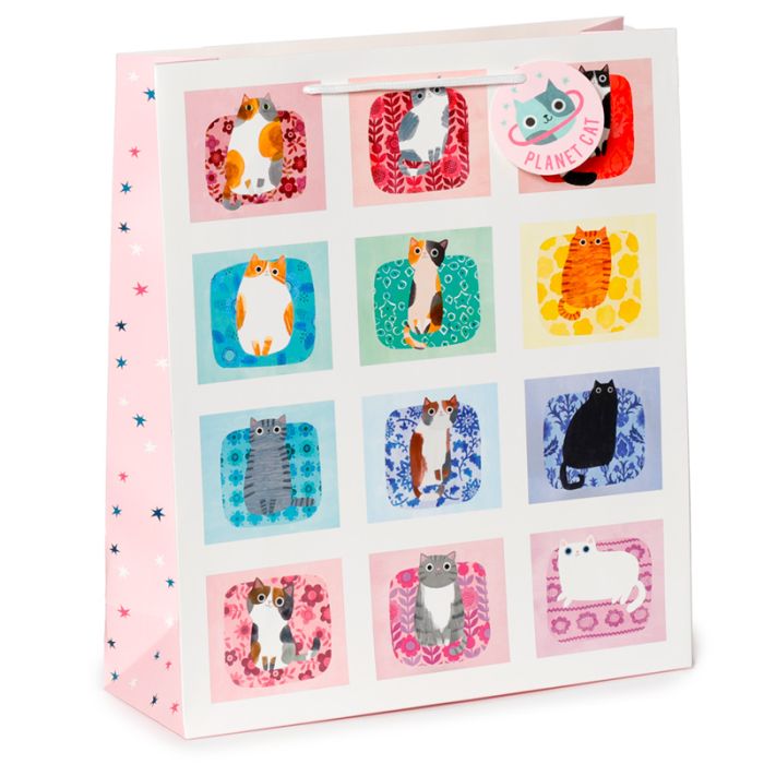 Planet Cat Katt Presentpåse - Extra Stor