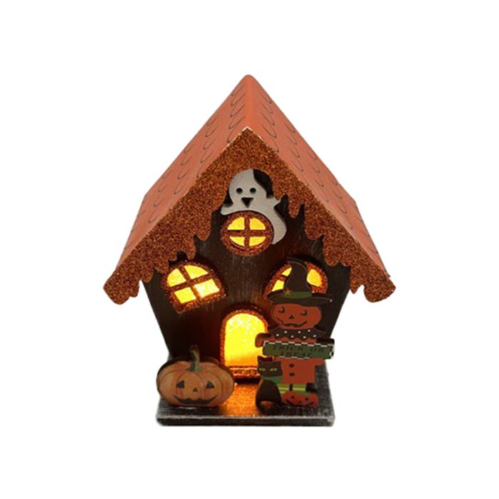Spooky Trick or Treat Pumpa Halloween LED-Hus Dekoration
