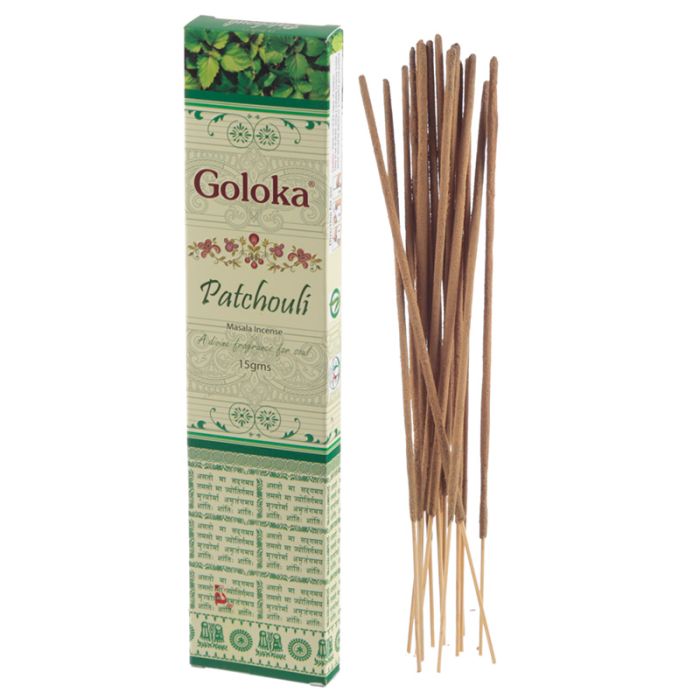 Goloka Masala Patchouli Rökelsestickor