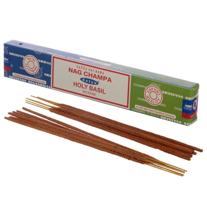 01322 Satya Nag Champa & Holy Basil Rökelsestickor