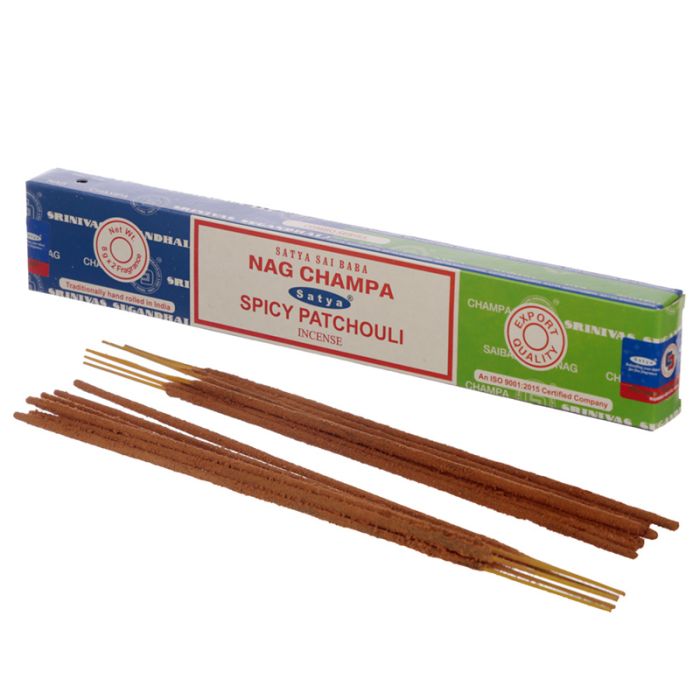 01335 Satya Nag Champa & Spicy Patchouli Rökelsestickor