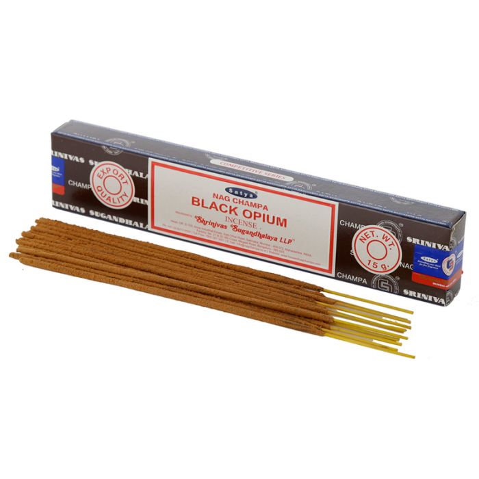 01347 Satya Black Opium Nag Champa Rökelsestickor