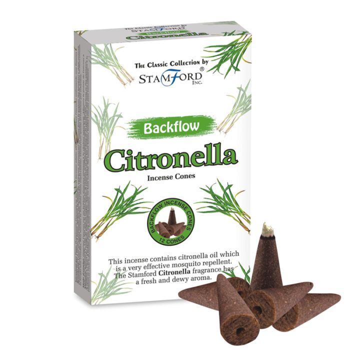 37423 Stamford Backflow Rökelsekoner - Citronella