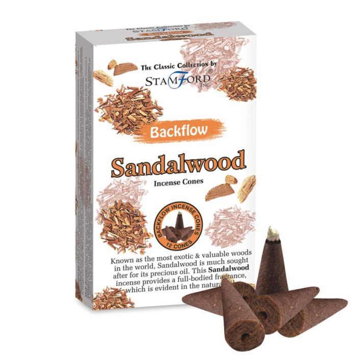 37430 Stamford Backflow Rökelsekoner - Sandalwood