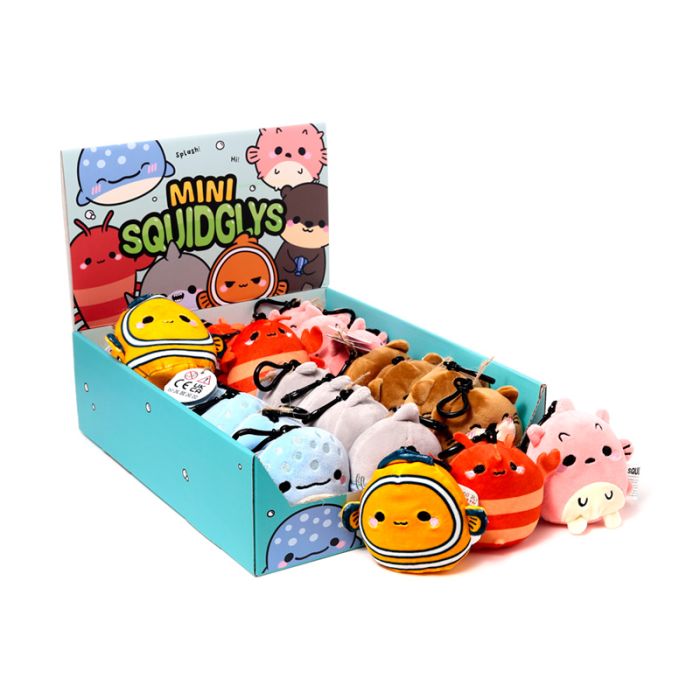 Squidglys Adoramals Sealife Plysch Nyckelring