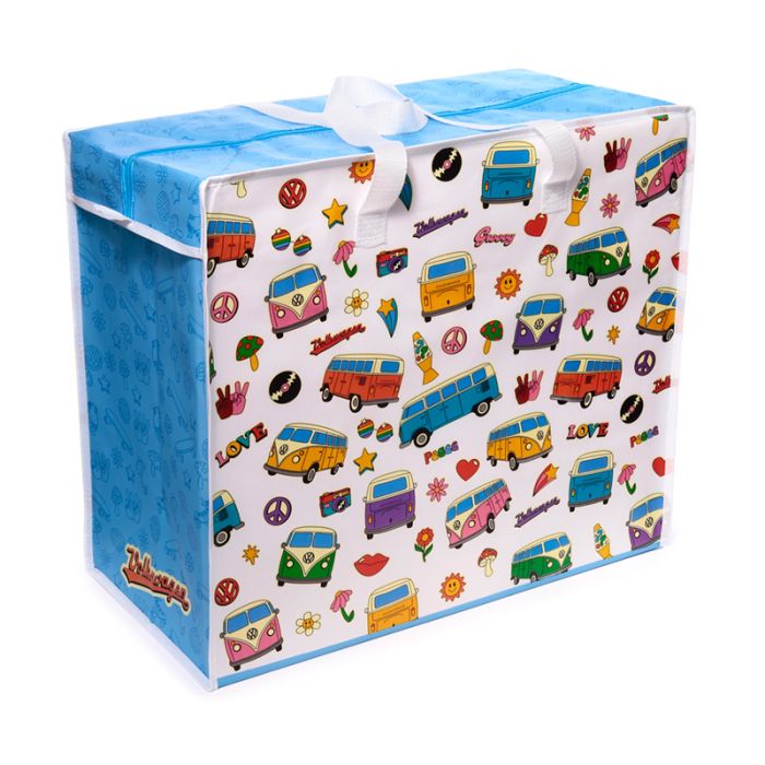 Volkswagen VW T1 Camper Bus Retro Tvätt & Förvaringspåse med Dragkedja