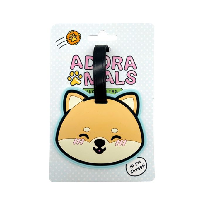 Adoramals Shuggs the Shiba Inu PVC Bagagelapp