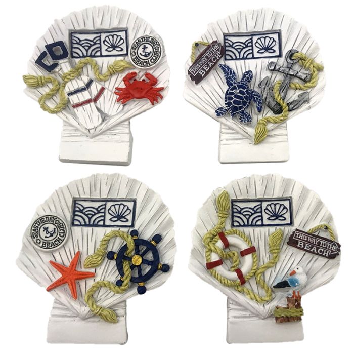 Souvenir Seaside Magnet - Snäcka