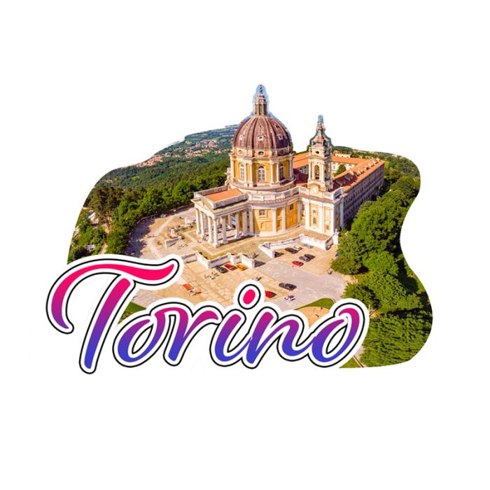 3D Tryckt Kustsouvenir Magnet Torino Superga
