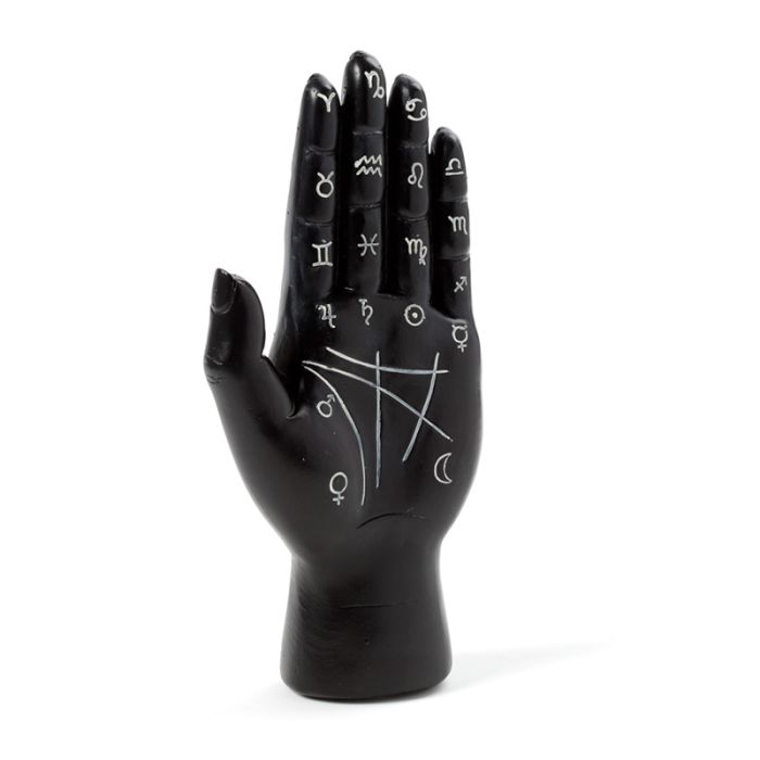 Svart Mantrisk Hand/Tarot Handflata