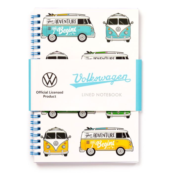 Volkswagen VW T1 Camper Bus Multi Design Spiralbunden A5 Anteckningsbok