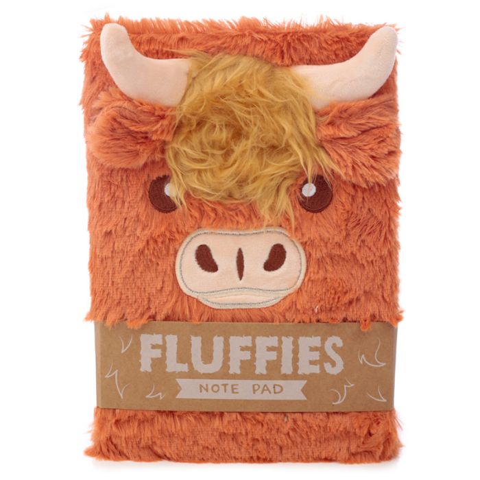 Highland Coo Fluffies Ko Anteckningsblock/Anteckningsbok