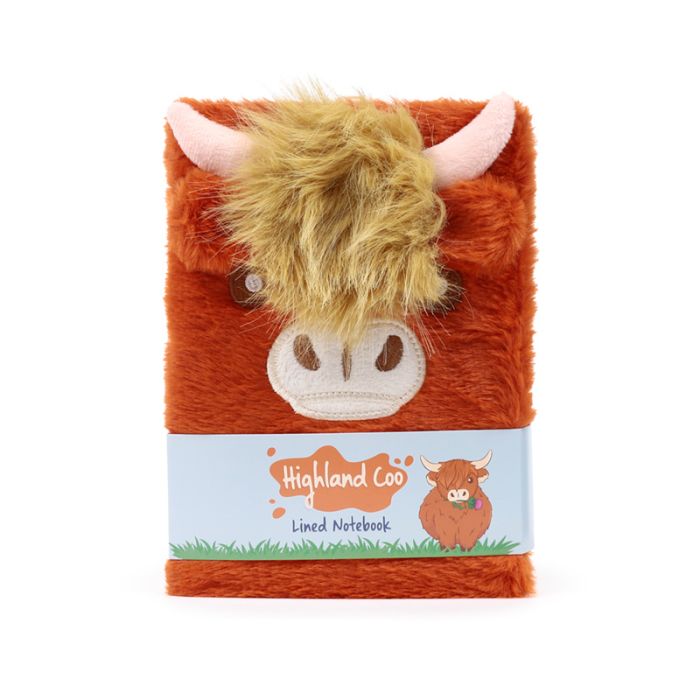 Highland Coo Fluffies Ko Anteckningsblock/Anteckningsbok